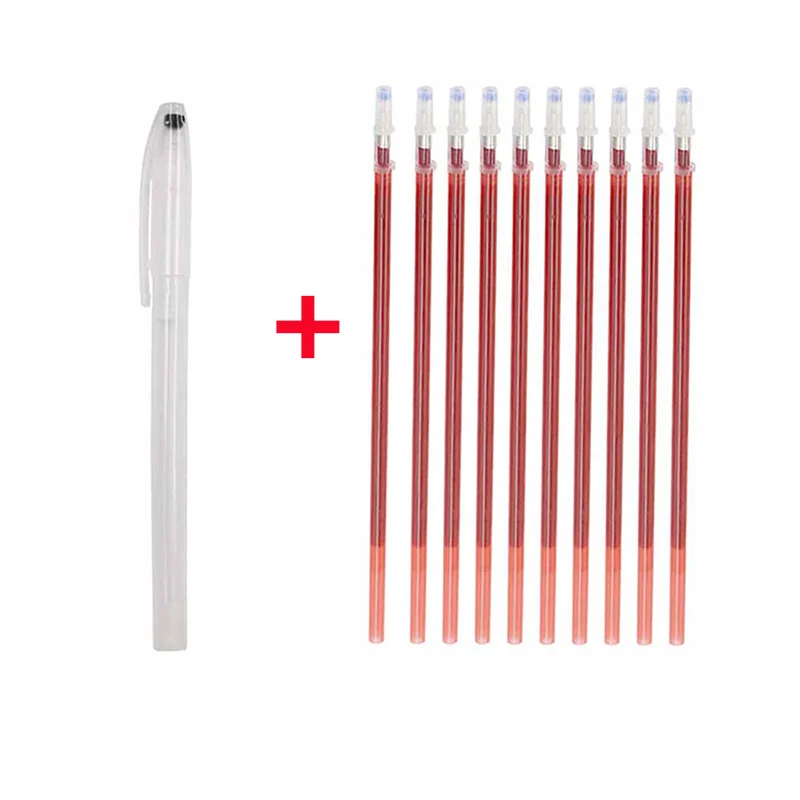 Stylo marqueur magique effaçable à la chaleur, 6 à 51 pièces, stylos en tissu qui disparaissent la température, marquage de ligne, accessoires de couture artisanaux pour bricolage: plum