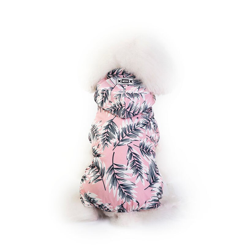 Chic Pet Dog Raincoat Waterproof Dog Coat Poncho Puppy Chihuahua Poodle Outfits Small Dog Clothes/Rain Coat Jacket: Pink / XL