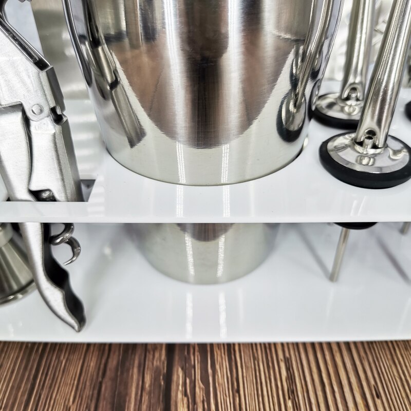 Stainless Steel Cocktail Shaker With Wine Rack 750/600ml Wine Shaker Mixer For Bar Party Tools Bar Accessories