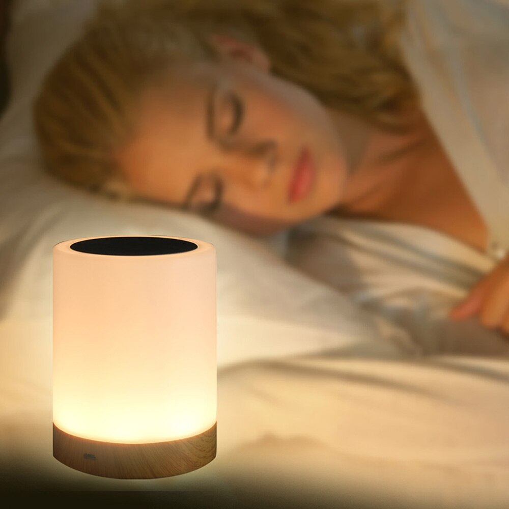 Smart Bedside Lamp Rechargeble Led Touch Night Light Innovative Little Nightlight Bed Desk Light Color Bedside Atmosphere Lamp