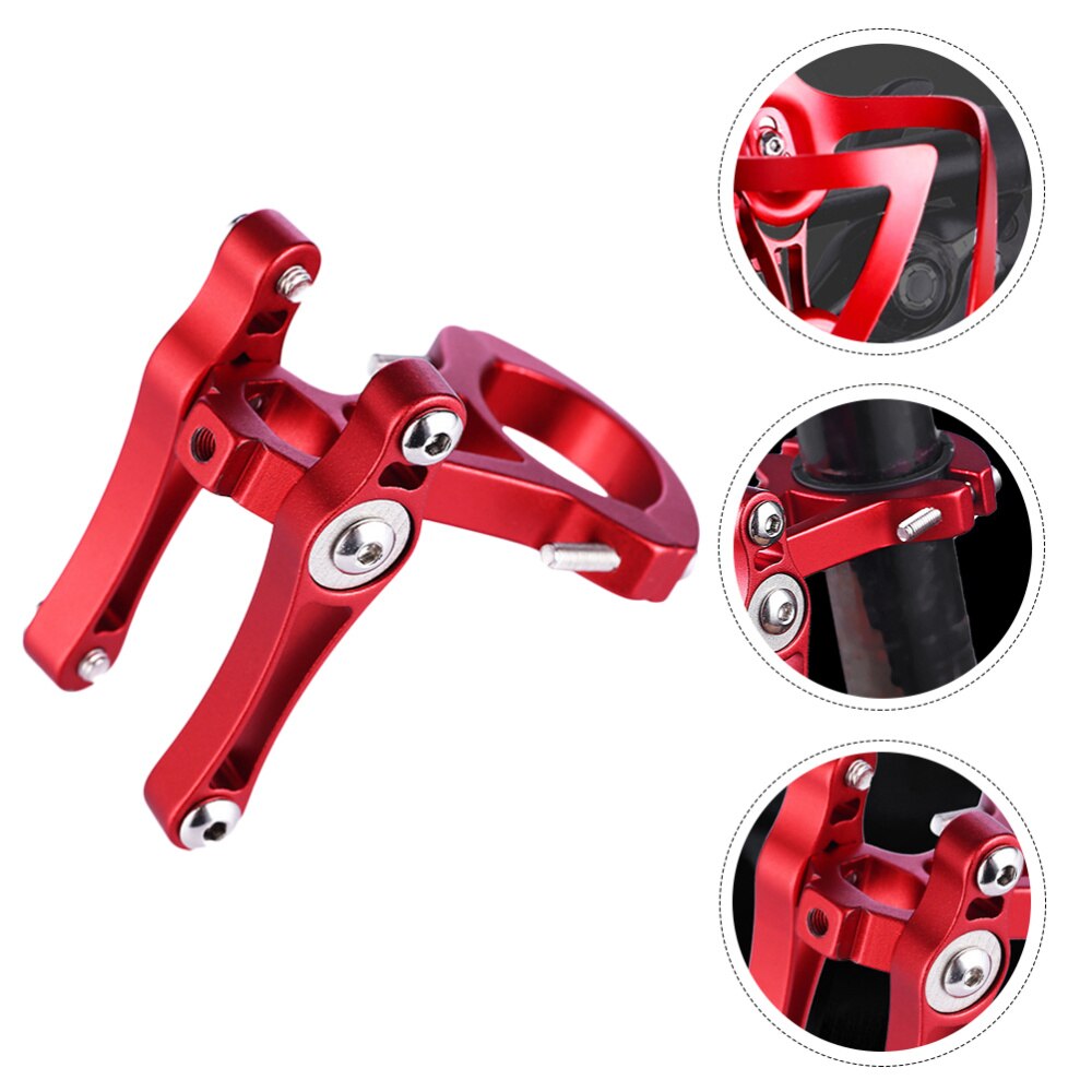 1PC Water Bottle Clamp Durable Aluminum Alloy Double Buckle Kettle Clip Bottle Clip Water Cup Clamp Bottle Support for Bike MTB