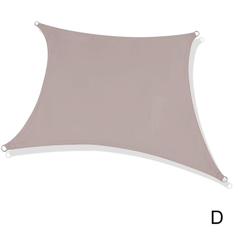 300D Faser Rechteck Sonnensegel draussen Garten Hof Schwimmen Schwimmbad Camping UV Schutz Farbe Wasserdichte Sonnensegel Baldachin: D