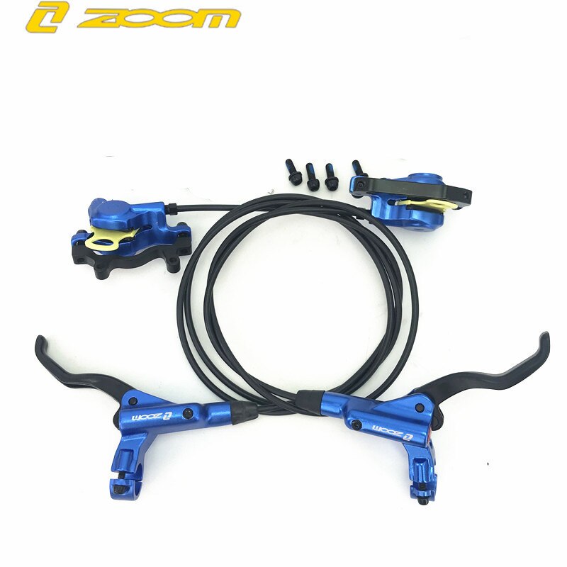Zoom HB875 VTT frein à disque hydraulique frein hydraulique VTT avant et arrière kit frein à huile frein à disque frein vtt: Blue  pair