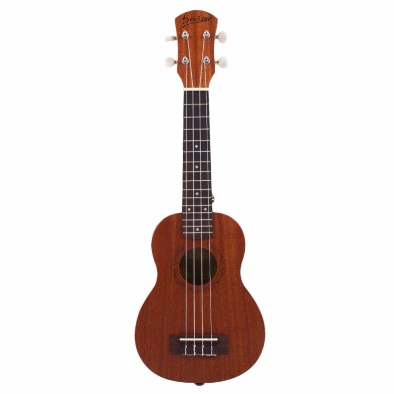 21Inch Soprano Acoustic Electric Ukulele Guitar 4 Strings Ukelele Guitarra Handcraft Wood White Guitarist Mahogany Plug-in