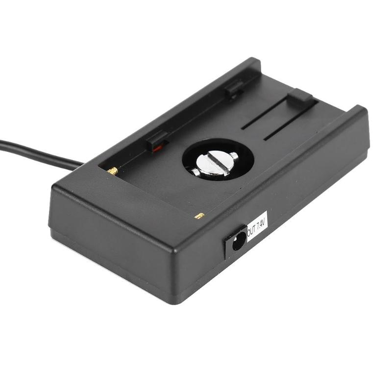 ALLOYSEED NP-F Battery Adapter Buckle Plate With 7.4V DC Plug For Sony NP-F Series NP-F970 F960 F770 F750 F570 Camera Accessory