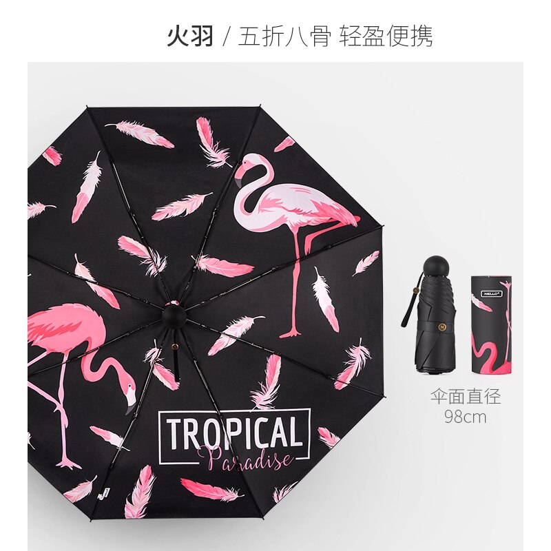 ZNLVZSH Demon Parapluie, Anime Katana Parasol, 8 Os Pliants Brise - Vent, Pliable Uv - Proof Pluie Polyvalente, 3d Patterns For Christmas Birthday Gifts, Kamado Tanjirou A, Medium