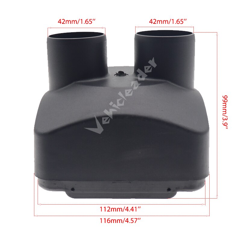 42/60/75/90mm ventilasjonsdeksel for luftutløp for 2kw / 5kw luftdiesel parkeringsvarmer deler til webasto varmeapparat for bilvogn buss campingvogn: 2kw dobbelt hull 42mm
