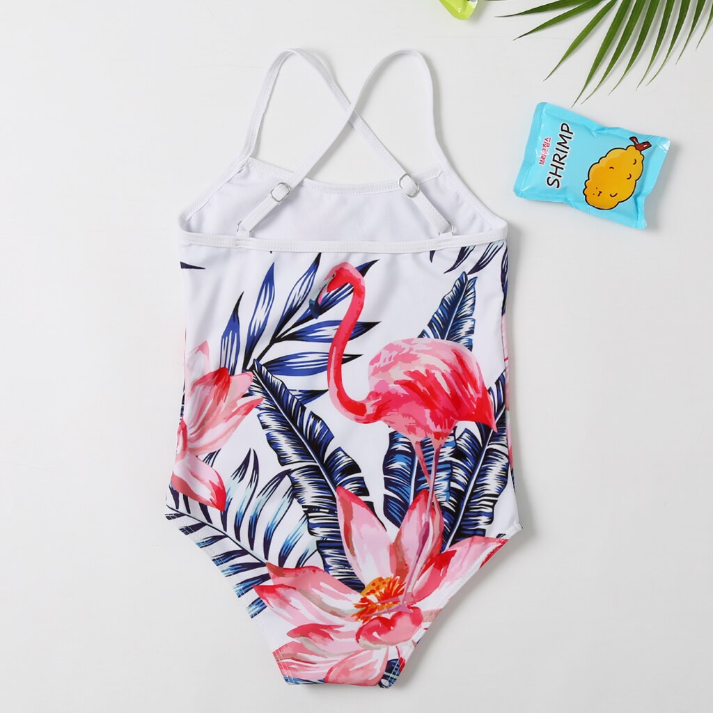 Strandkläder mamma och jag bikini flamingo baddräkt grimma tjej och kvinnor bikini set familjematch badkläder