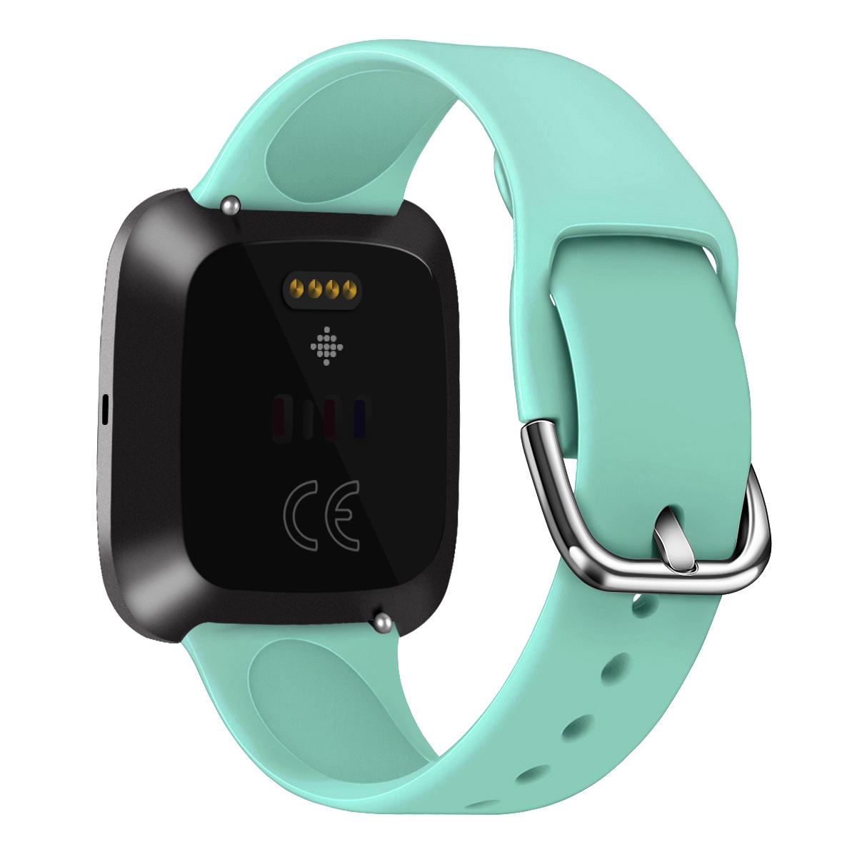 Silikon Armband Für Fitbit Versa 2 Band Smart Uhr Wirst Armband Ersatz Gummi Armband Für Fitbit Hohe Band: 04 green