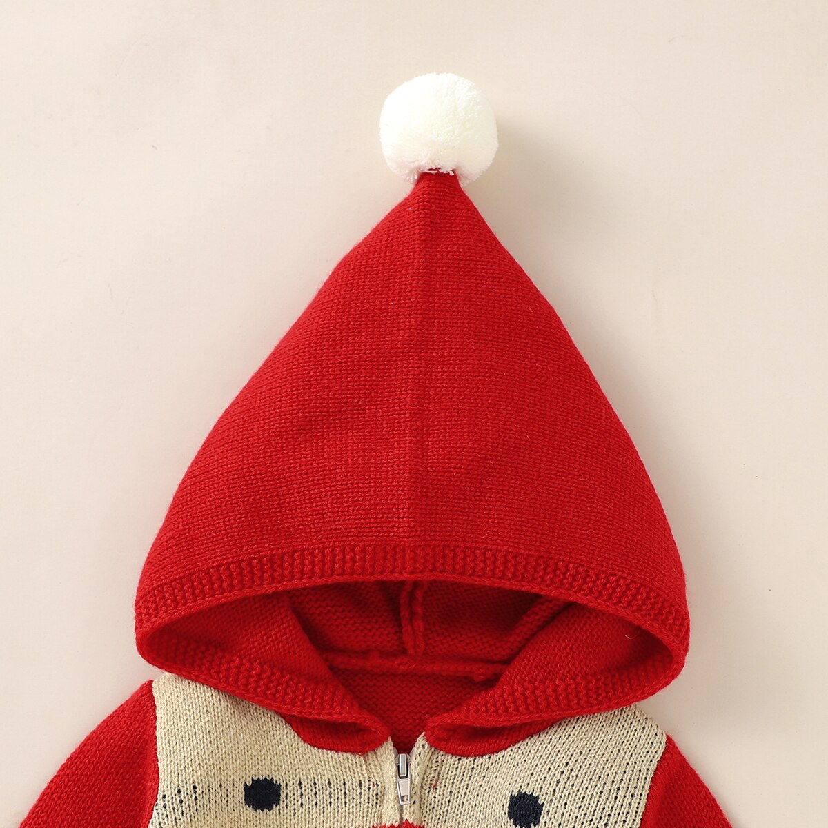 Kleinkind Neugeborenen Baby Mädchen Jungen Gestrickte Weihnachts Strampler Langarm Ball Hüte Santa Claus Overall Warme Herbst Winter Kleidung