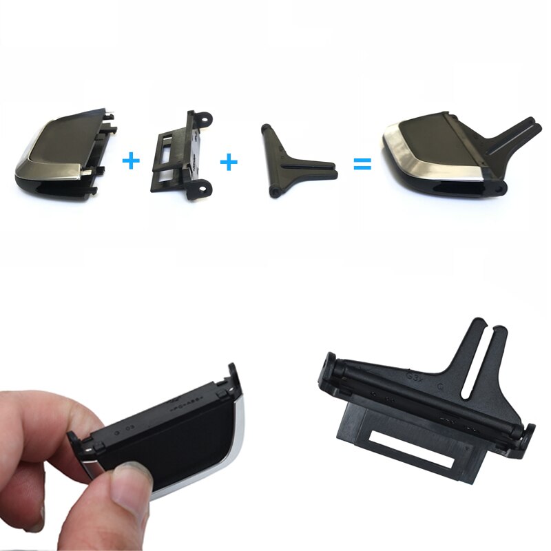 Car Front Rear Air Conditioning AC Vent Grille Clip Slider For BMW 5 7 Series G30 G31 G38 G11 G12