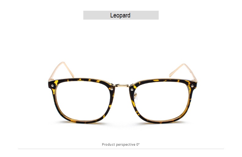 Oval Glasses Frame Women Vintage Myopia Eyeglasses Frames Clear Lens Eye Glasses Frame for Men Optical Spectacle Frame: leopard