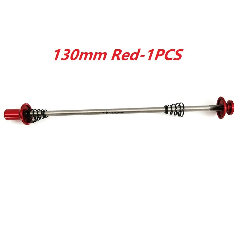 Titanium Alloy Quick Release Lever 74mm 85mm 100mm 130mm 135mm MTB Road Folding Bike Wheelset Quick Release Rod Litepro Brompton: 130mm Red 1PCS
