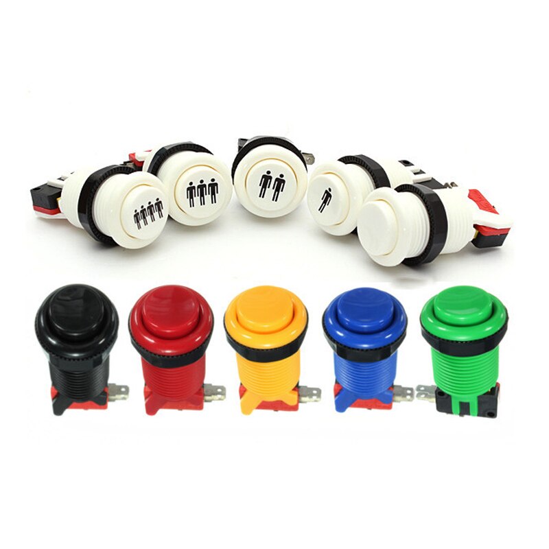 American Style Button with Micro Switch,Game Machine Push Button Switch with 6 different colors
