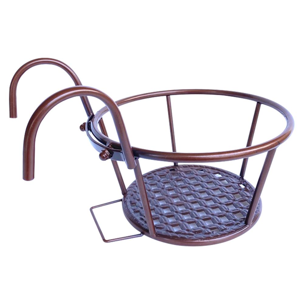 1 PC Detachable Metal Fower Pot Balcony Garden Plant Hanging Pots Basket Plant Garden Wall Balcony Decor Basket