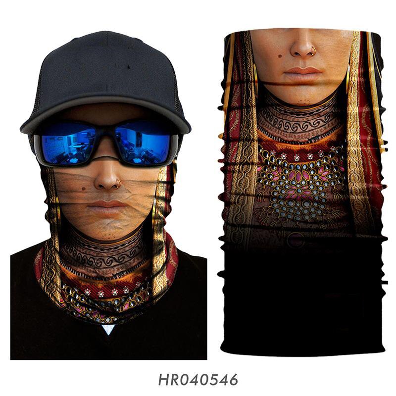 Mascarillas Multicam para Hombre, pañuelo para la cabeza, para caza y pesca, pasamontañas de seda de hielo, Bufanda fina para el cuello, bufandas deportivas: HR040546