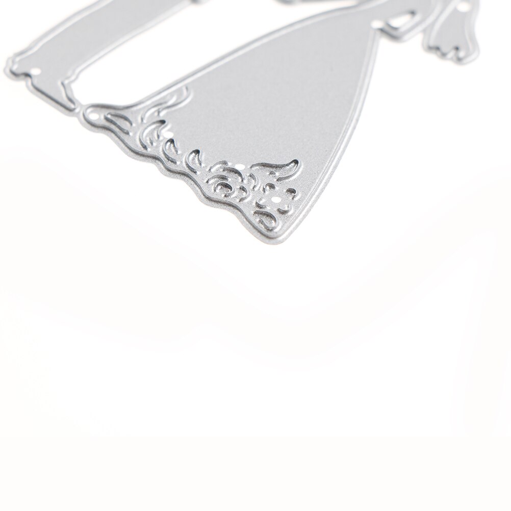 Bröllopspar stansat brudgummen metall skärformar stenciler diy scrapbooking album dekorativ prägling mapp dör