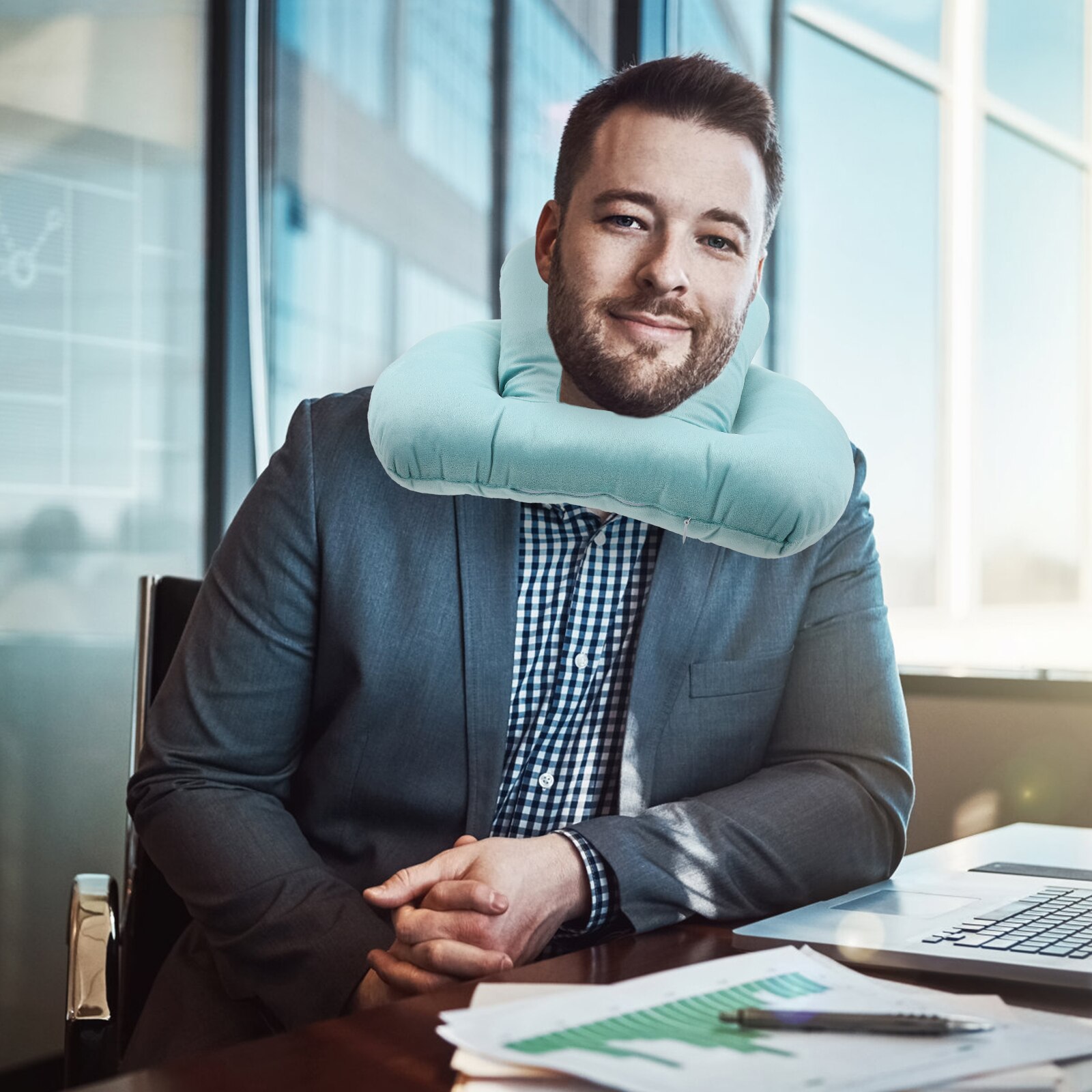 Comfortable Nap Pillow Students Sleeping Pillow Desktop Face Down Nap Pillow