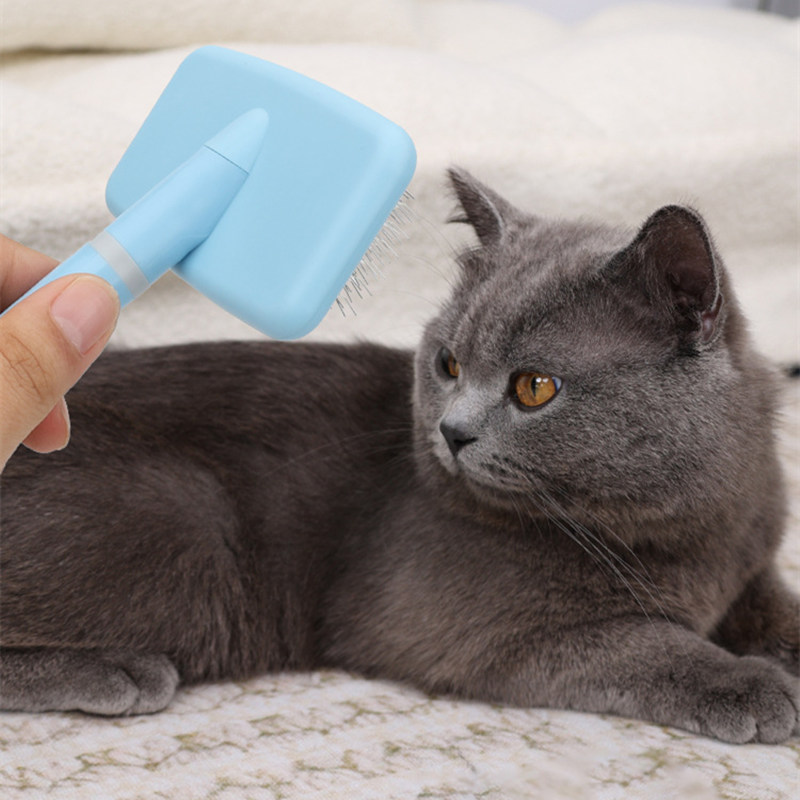Hondenborstel Pet Hair Remover Massage Hondenkammen Pet Grooming Roestvrijstalen borstel voor honden Knoopopening Kattenkam Hondenaccessoires