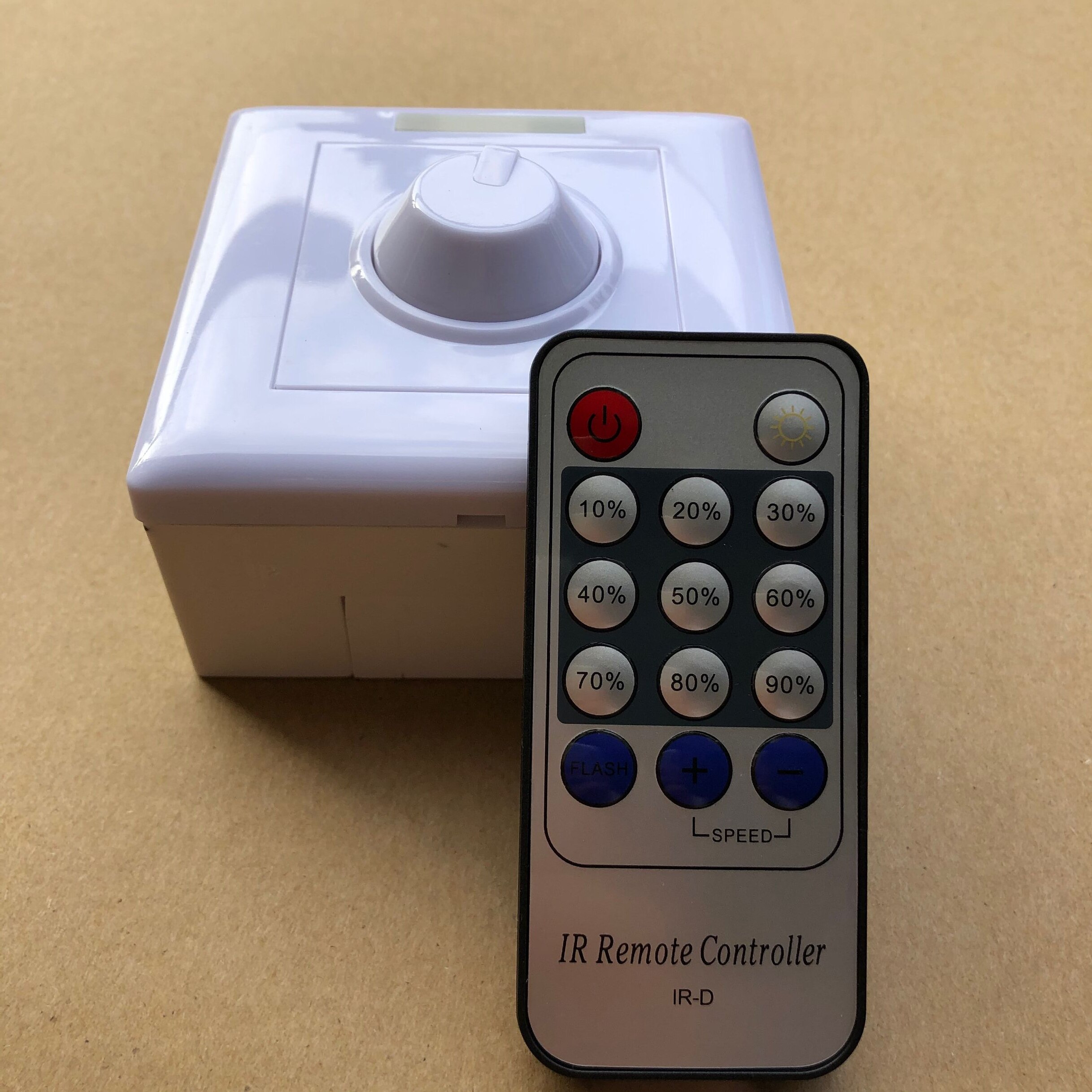 Infrared Remote Control Switch LED Dimmer 220V 110V LED Stepless Trailing Edge Phase Dimmer 86 Type Dimmer For LED Lamps