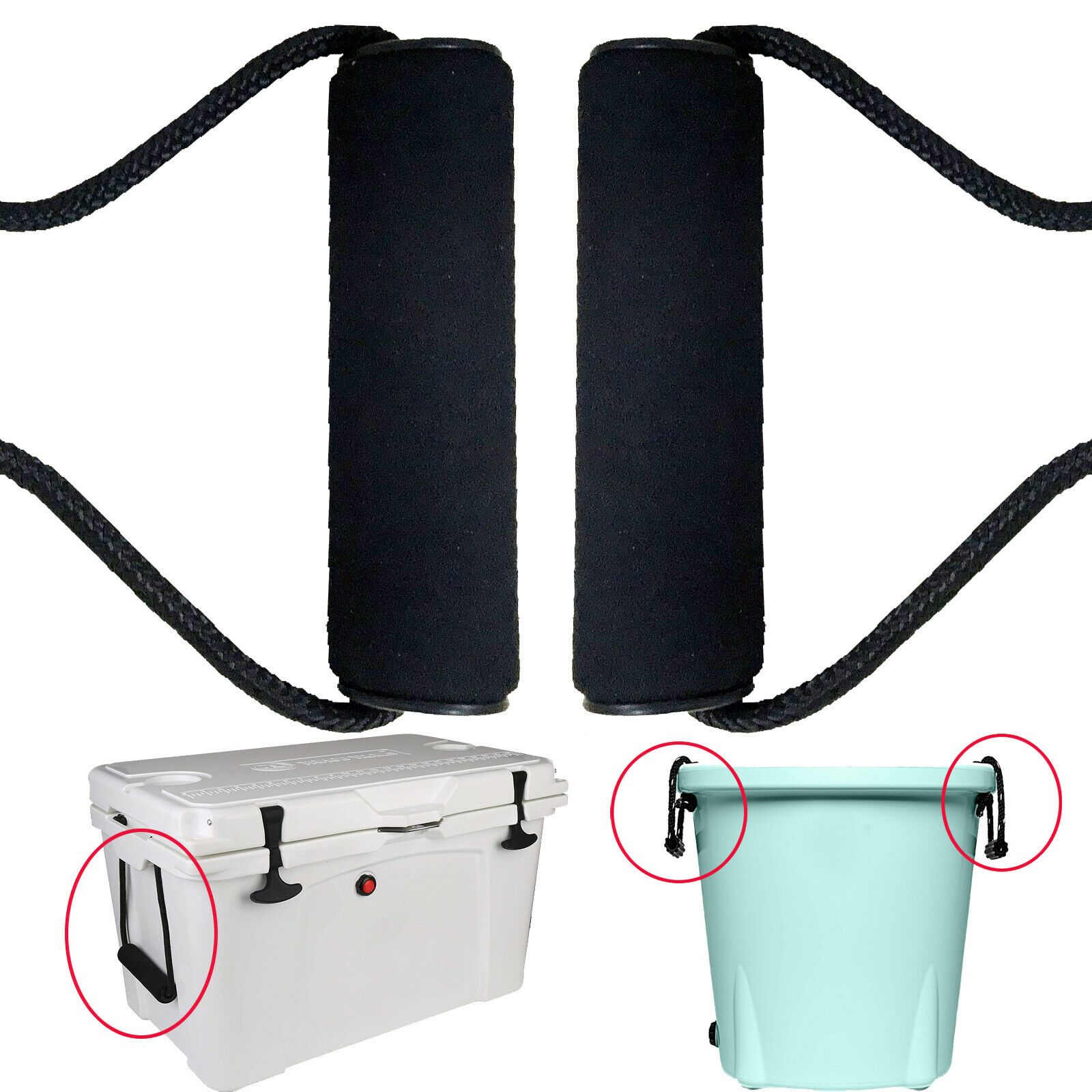 2 Pack Cooler Handvatten Vervanging Voor Yeti Tundra Handgrepen & Rtic Koelers Handgrepen