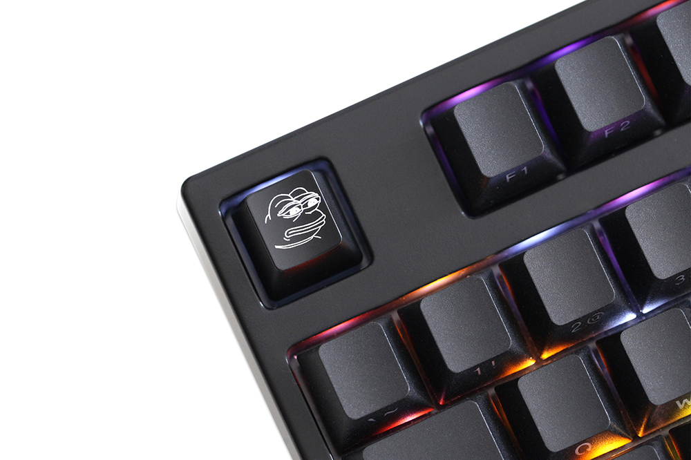 Nowość Shine Through Keycaps ABS Etched back lit black red r1 ESC Sad Frog THX meme Internet Trends