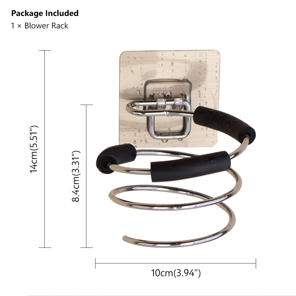 Nowy uchwyt robić suszarki robić włosów stojak fryzjer stylizacja z salonu przechowywanie prostownice Organizer suszarka robić włosów stojak ze stali nierdzewnej uchwyt