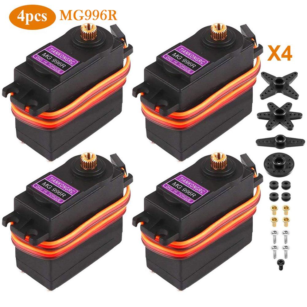 4Pcs/2Pcs MG996R Servo Metal Gear Digitale Torque Rc Motor Voor Auto Rc Auto Crawler Boot Vliegtuig voor