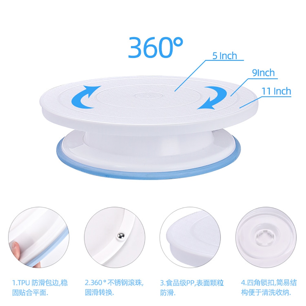 Bakgereedschap 35 -delige taartdecoratieset decoratiegereedschap monddecoratie taart draaiplateau