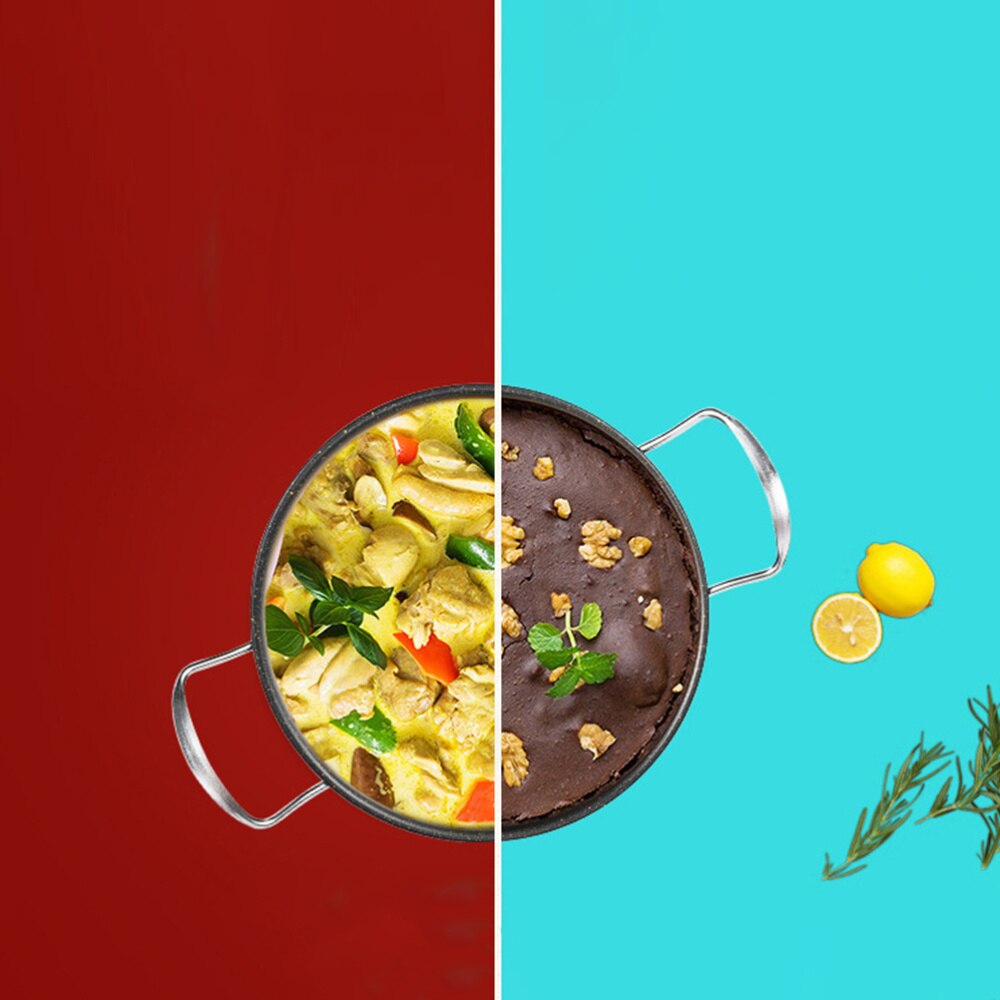 Svart delikat maifan stenpott multifunktionell kokpanna instant noodle pot tvåhandtag soppkruka för hemkök restaurang
