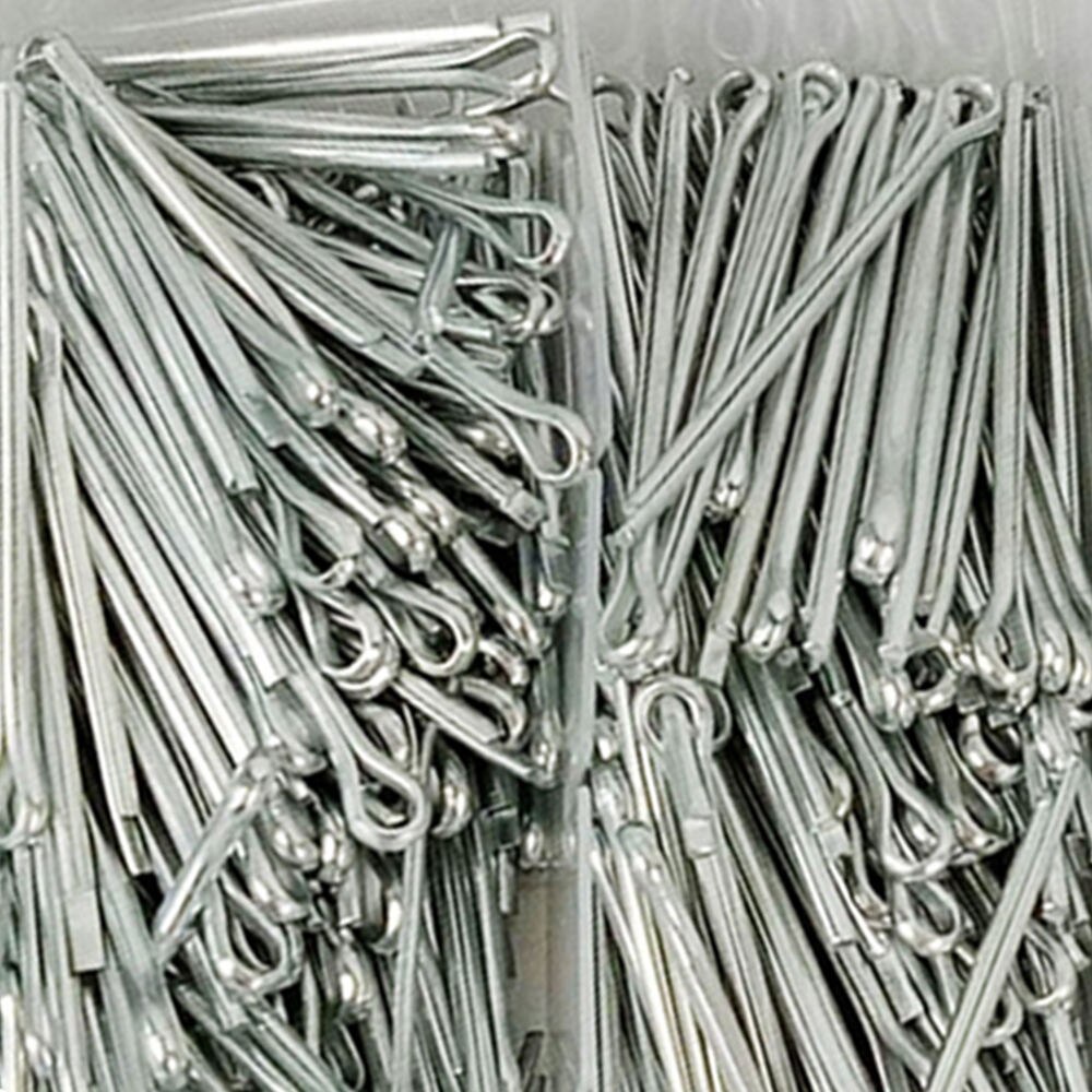 555pcs/set Industrial Iron galvanizing Cotter Pin Assortment Clip Key Set Kit metal