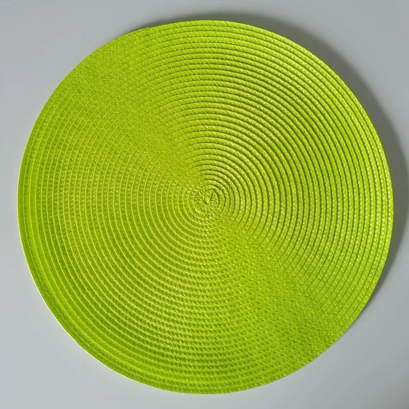 38cm runda vävda bordsunderlägg vattentäta matbordsunderlägg halkfria servettskivor skålunderlägg dryckesmuggunderlägg köksdekoration