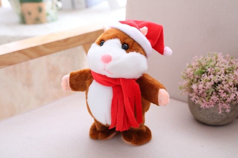 Brutale hamster kerst baby kinderen blik pratend speelgoed: E2 18cm