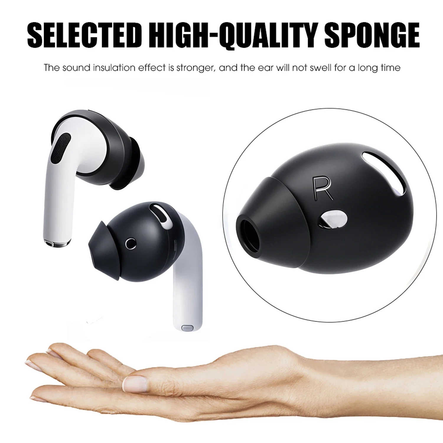 Almohadillas antipérdida para auriculares, funda de silicona para Apple AirPods 4th, almohadillas antideslizantes para AirPods4, funda protectora para tapones para los oídos