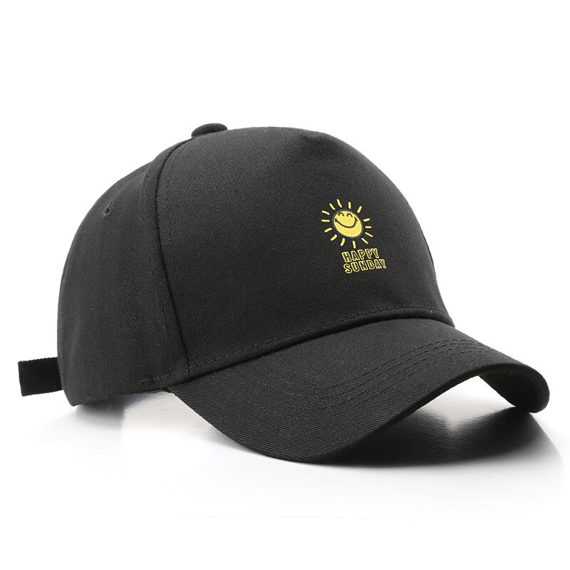 Vår høst unisex bomull justerbar liten frisk bokstav broderi bevegelse baseball lokk snapback lokk