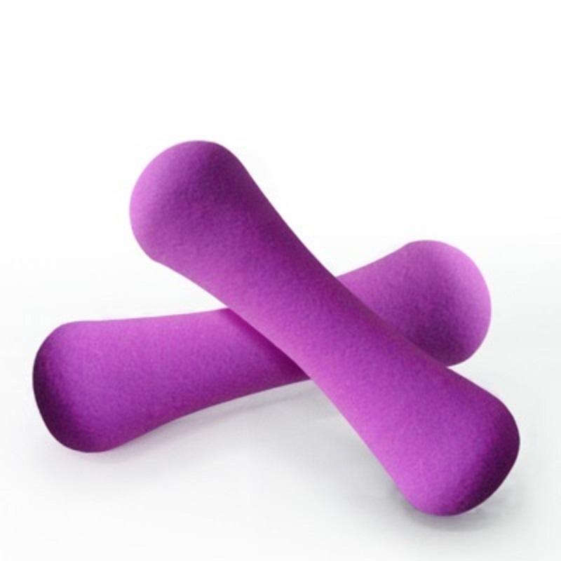 Plastic dip in dumbbell for women fitness dumbbells fitness weight dumbbells fitness body exercise dumbell kettlebell 1kg*2pcs