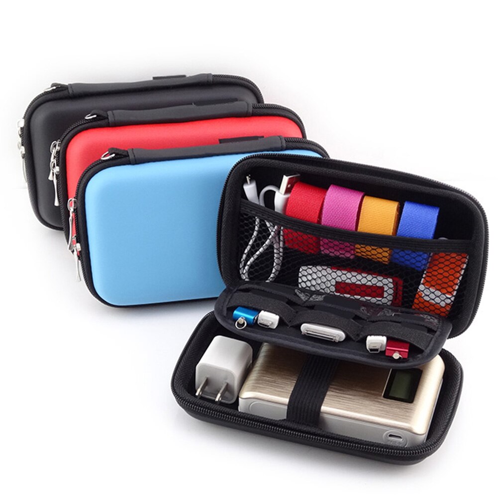 Harde Schijf Case 2.5Inch Draagbare Harde Schijf Datakabel Koptelefoon Opbergtas Geval Organisator