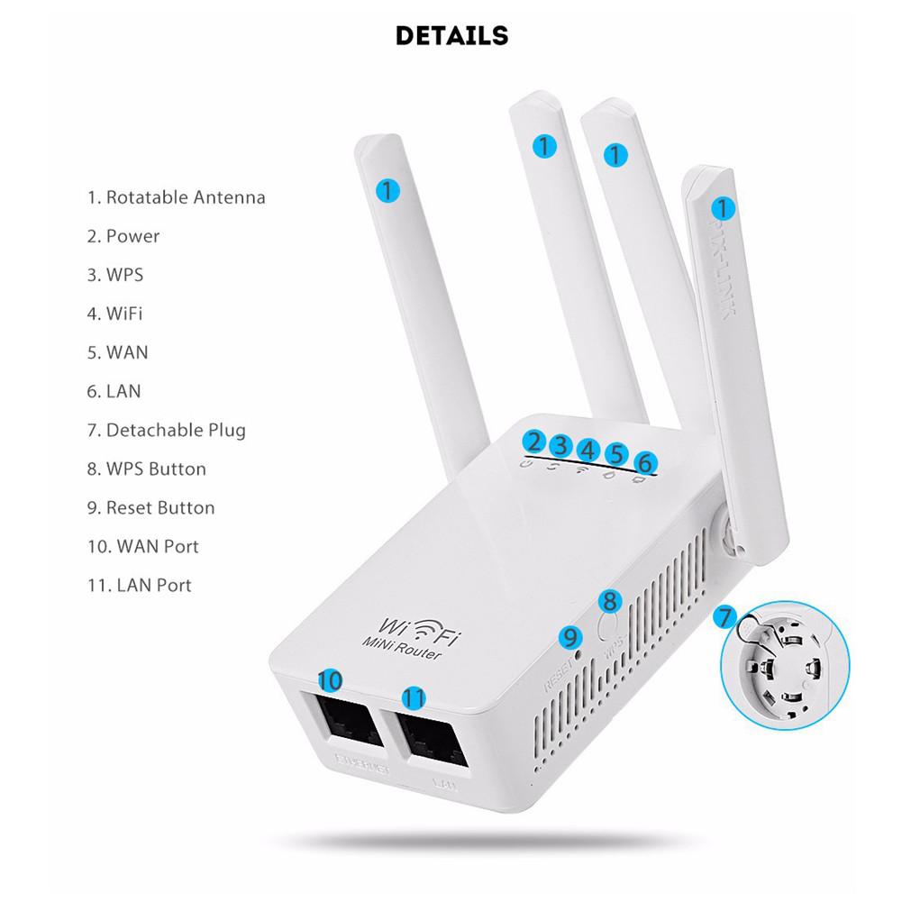 Novo 300mbps wr09 wifi roteador sem fio wifi repetidor impulsionador extensor de rede doméstica 802.11b/g/n rj45 2 portas wilreless-n wi-fi