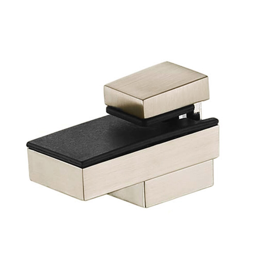 2pcs Zinc Alloy Solid Glass Clamp F Clamp Large Adjustable Fixed Support Shelf Bracket Wall-Mounted Brushed Clamp Load 20 Kg