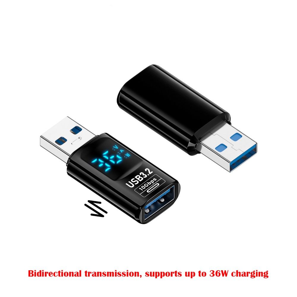 USB 3.2 Digital Display Adapter 10Gbps USB Male TO USB Female Converter Fast Charging Data Transafer USB C Adapter For PC Laptop: WHITE