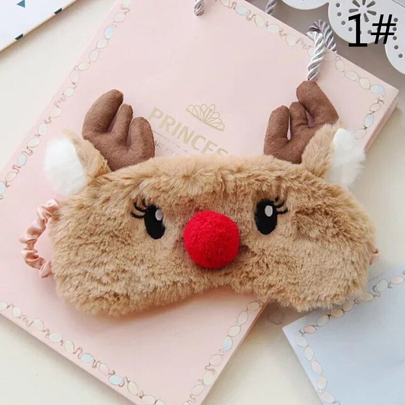 Dessin animé mignon Koala/lapin sommeil oeil masque sieste en peluche oeil ombre pansement reste voyage Relax aide au sommeil bandeau glace couverture oeil Patch: N1