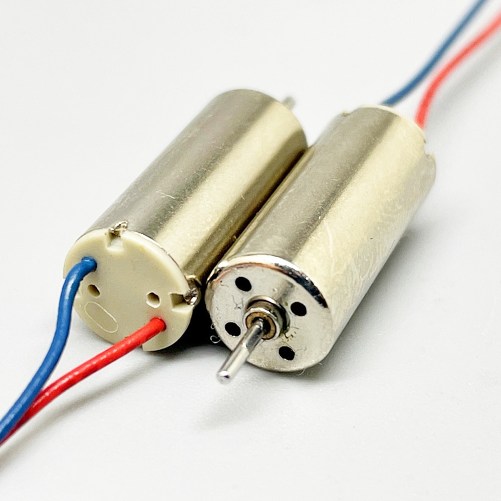 2 sztuk mikro 716 silnik bezrdzeniowy DC 3.7V 6V 7.4V 9700-19000RPM 7mm * 6mm mały silnik elektryczny silny wał magnetyczny średnica 0.8mm