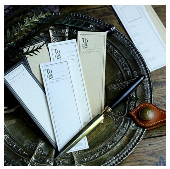 Retro Simple Bottom Note Paper DIY Scrapbooking Decorative Thick Card Material Paper: 54Pcs