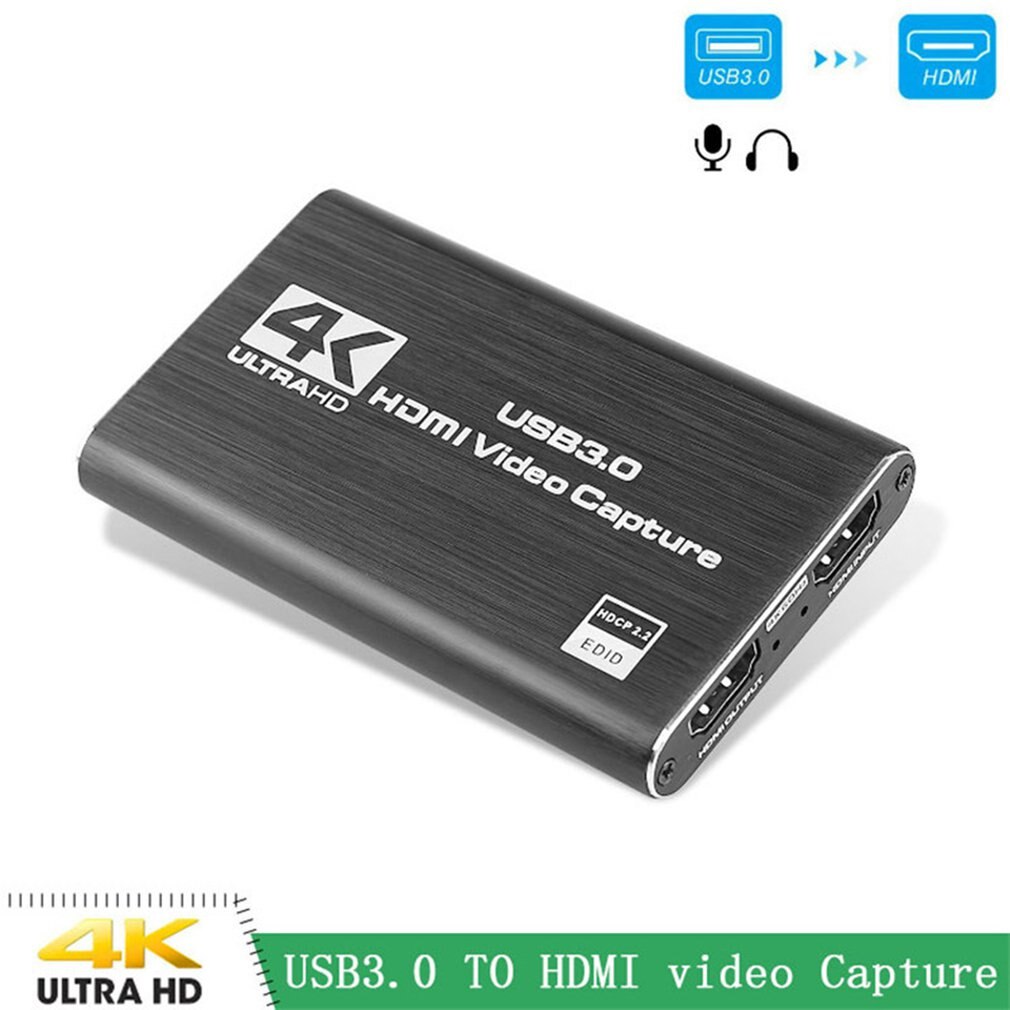 Karta przechwytywania wideo 4K HDMI USB3.0 1080P chwytak Dongle karta przechwytywania Hdmi dla OBS przechwytywanie karty przechwytywania gry na żywo