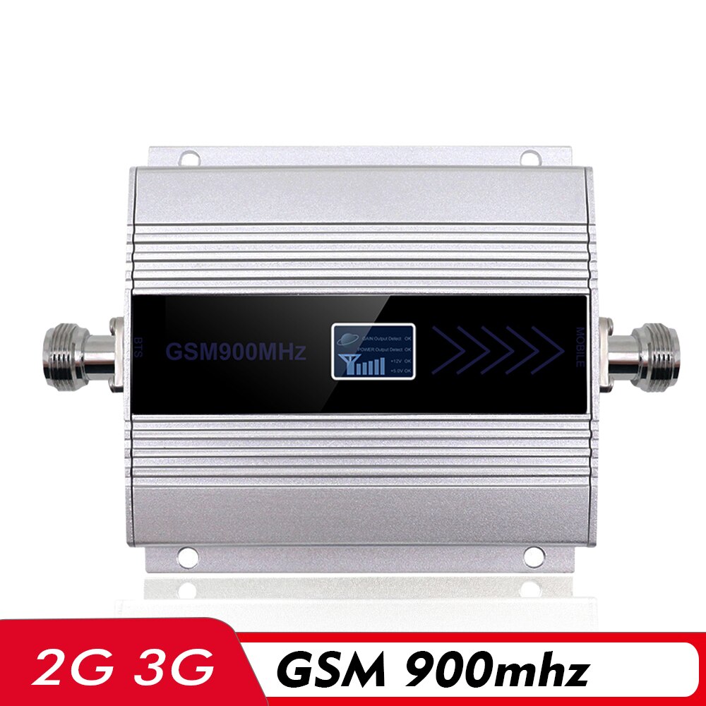 60dB LCD Display Cell Phone Signal Booster 2G GSM 900mhz Mobile Signal Repeater 2G 3G GSM Network Cellular Amplifier Antenna Set