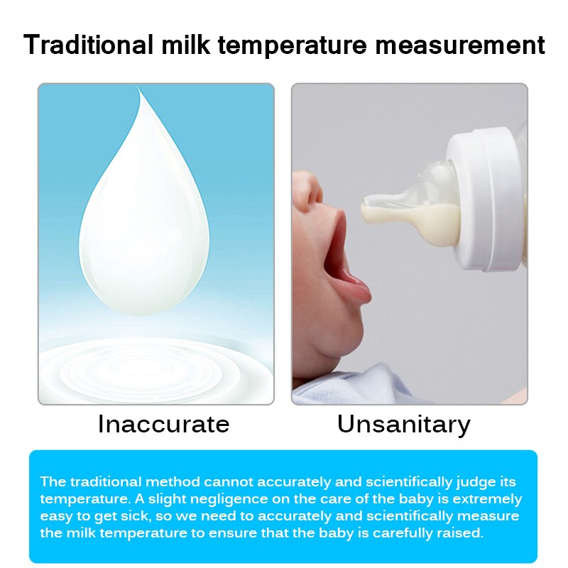 Sutteflaske klistermærke temperatur tester sikkerhed baby sutteflaske temperatur målekort strimmel papir klistermærke
