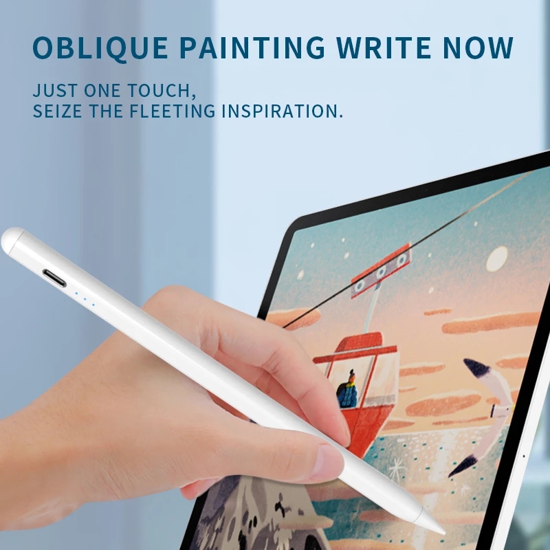 Apple Pencil iPad Tilt Pressure Sensitive Pen Magnetic Absorbing Anti-Mistaken Stylus Pen Battery Display Stylus