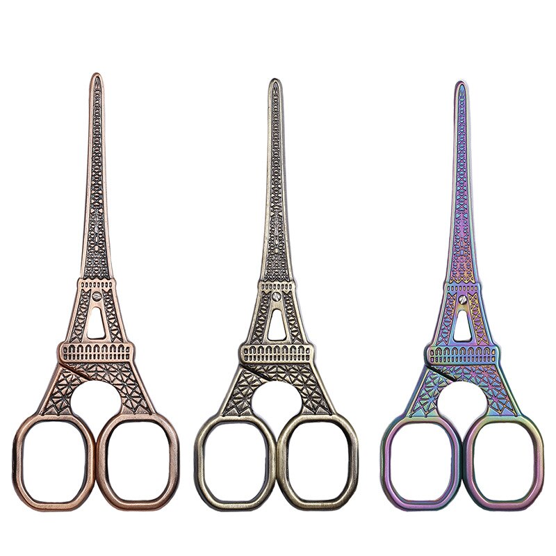 Ciseaux Vintage tour Eiffel en acier inoxydable 14cm, ciseaux à coudre Vintage Antique pour la couture et la couture