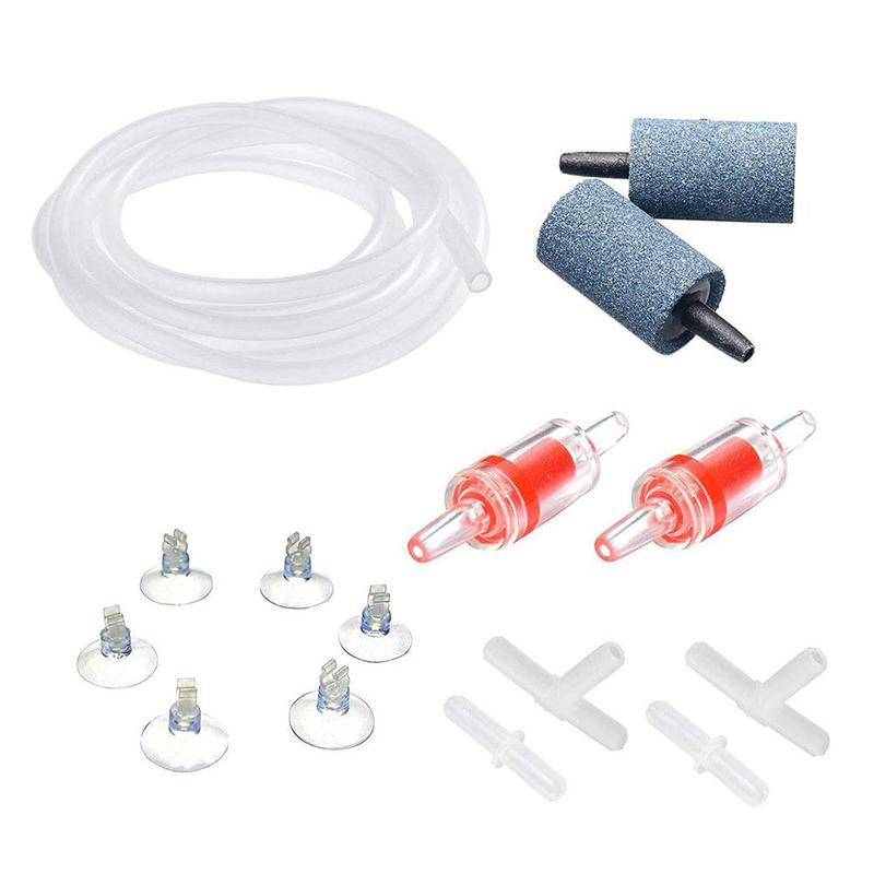 Aquarium luchtpomp accessoires set aquarium luchtpomp kit met luchtslang luchtstenen controle: Default Title