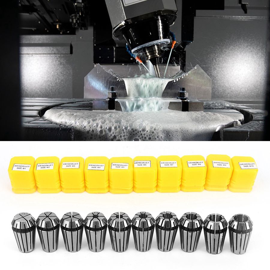 10Pcs ER16 Spring Chuck Accurate Spring Set CNC Engraving Milling Machine Industrial Accessriea
